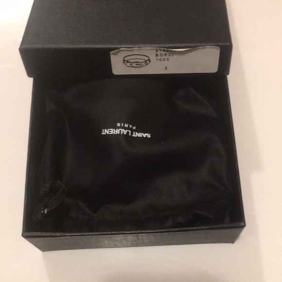 Saint Laurent leather gold studded bracelet - Picture 3 of 11